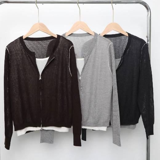 SUSX设计师款双拉链羊毛开衫（下单3-7天发货） 商品图5