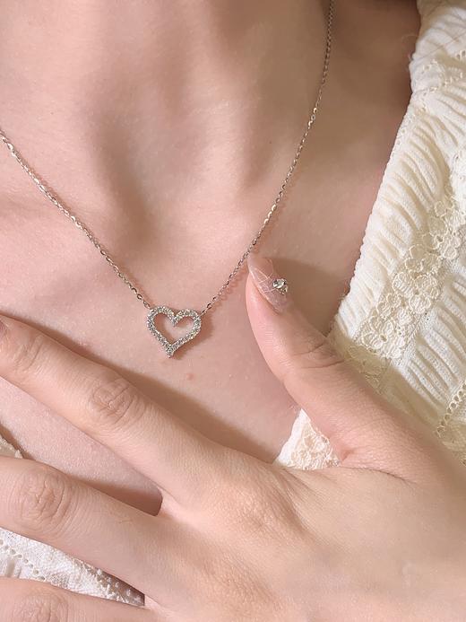 卡蒂罗KADER 小甜心项链 925银小众ins风显白甜美轻奢高级感可调节锁骨链 甜蜜浪漫日常通勤 项链 女款 银色 商品图5