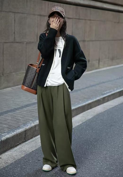 ACME新色绝美特定雪松绿460克磨毛直筒阔腿裤 商品图10