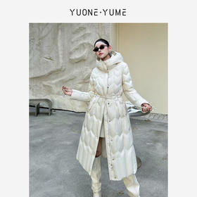 Y5D10Y2382  连帽长款收腰轻盈羽绒服 RJ005