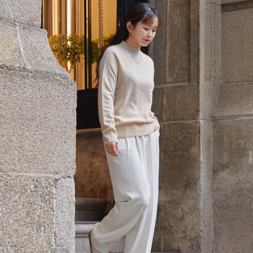 圣捷罗半高领羊毛打底衫|100%绵羊毛，岛津无缝一体织工艺，轻盈软糯 商品图10