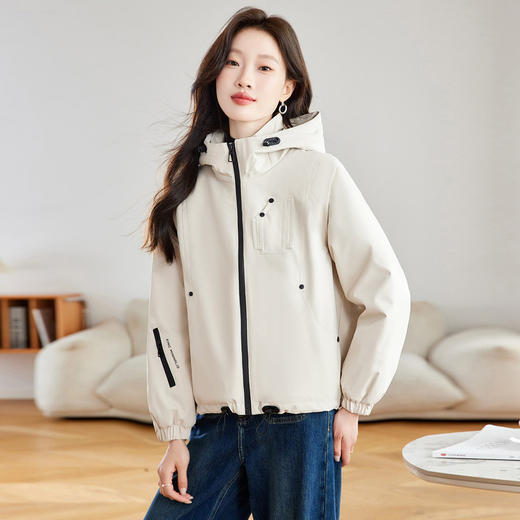 &MQ6882025年秋冬新款外套棉衣棉衣/棉服2025年秋季通勤风纯色宽松外套 商品图1