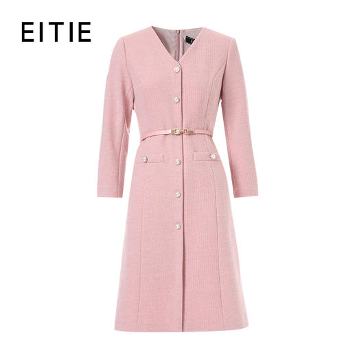 EITIE爱特爱气质收腰小香风优雅大方的小X型连衣裙连衣裙8407124 商品图0