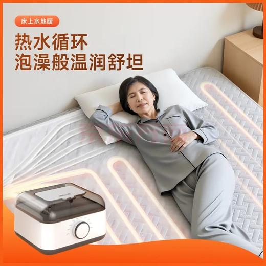 绘睡水暖毯旋钮调温不干燥水暖床垫灭螨可水洗9重保护水暖床垫 灰色 180*200cm 商品图3
