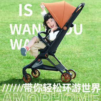 AMORHOME遛娃神器儿童推车可坐折叠宝宝溜娃折叠小易收车口袋推车绿色PRO 商品图4