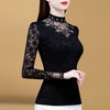 KQL 405H3337蕾丝打底衫时髦时尚洋气遮肚显瘦上衣 商品缩略图2