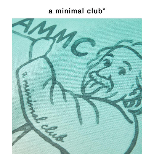 a minimal club吊染100%棉印花圆领卫衣水洗渐变秋季上新AM59ST04 商品图2