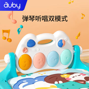 澳贝（auby）婴幼儿童玩具健身架摇铃安抚萌猫脚踏钢琴0-6个月新生儿见面礼盒 商品图6
