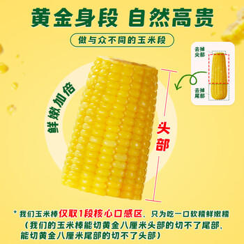 灶小美【内蒙古产地】黄糯八厘米玉米段12袋≥4斤粗粮 源头直发包邮 /粮油调味 /杂粮 /谷米类 商品图7
