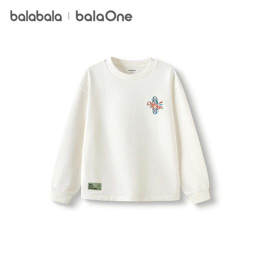 巴拉巴拉balaOne童装男童卫衣儿童2025秋季新款t恤中大童印花时尚 商品图4