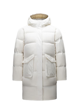 安踏速暖羽绒服丨中长款羽绒服女士秋季防泼水棉服外套162517901