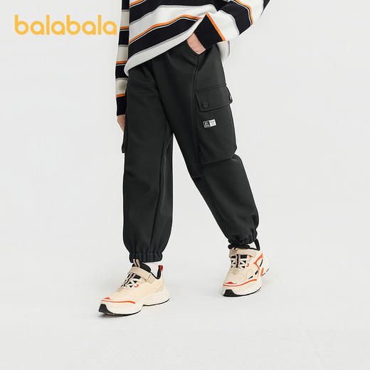 【商场同款】巴拉巴拉童装儿童裤子男童加绒长裤2025冬新款束脚裤 商品图2