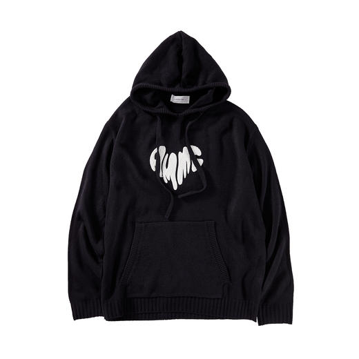 a minimal club撞色毛巾绣爱心连帽针织毛衣美式校园休闲AM59SW13 商品图5