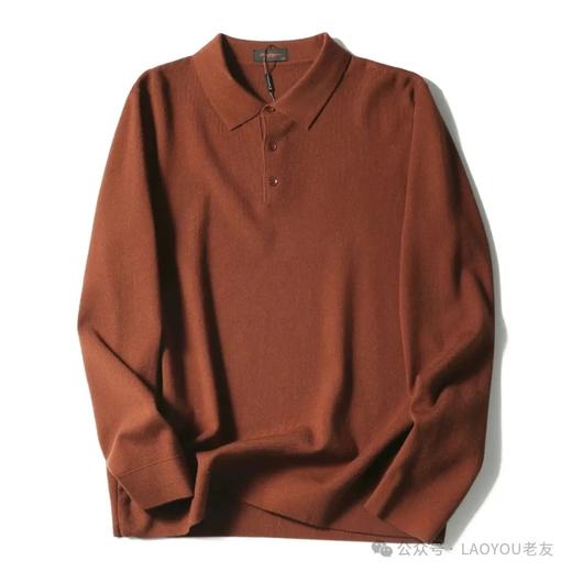 意奢老钱风秋冬叠穿480g羊毛混纺针织长袖 商品图5