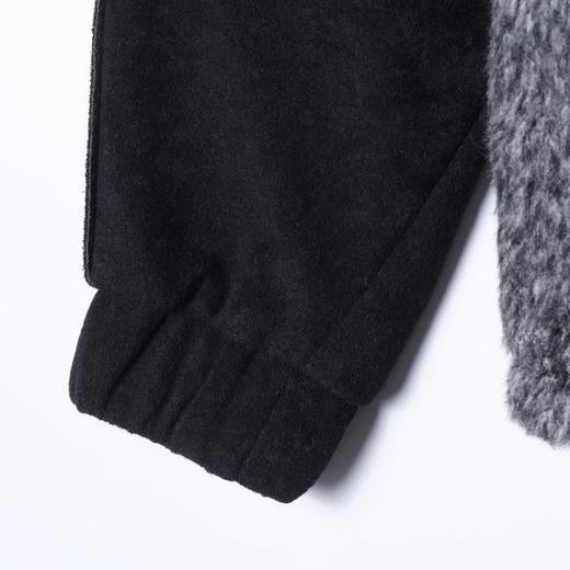 J59266SDSA男士秋冬新款痞帅男装美式简约撞色假两件拉链连帽卫衣外套 商品图4