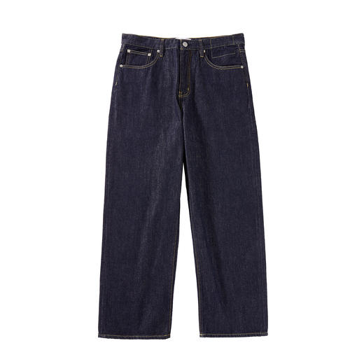 a minimal club重磅【原牛】磨毛皮标直筒牛仔裤调节巴黎扣AM59DT02 商品图5