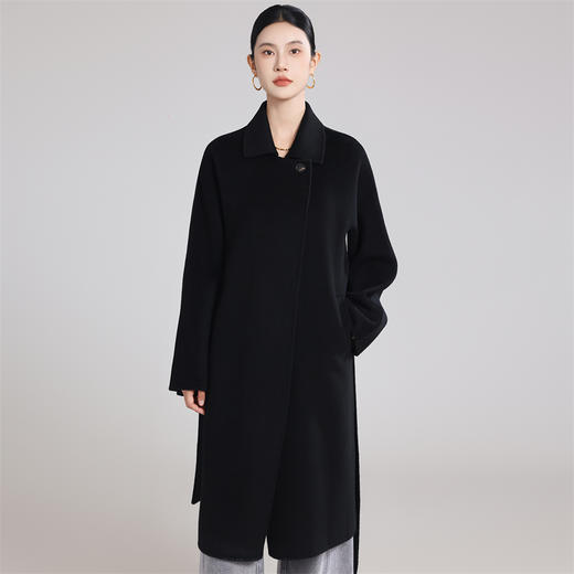 【清河羊毛羊绒专场】鹿展LZ806女士羊绒大衣30%山羊绒 70%羊毛 商品图4