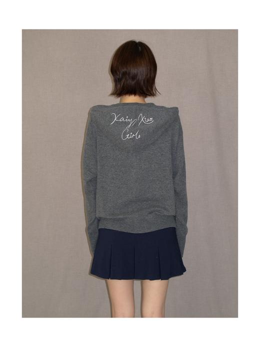 Kaiy Xiao 航海魔法师系列 书院羊绒连帽开衫 商品图2