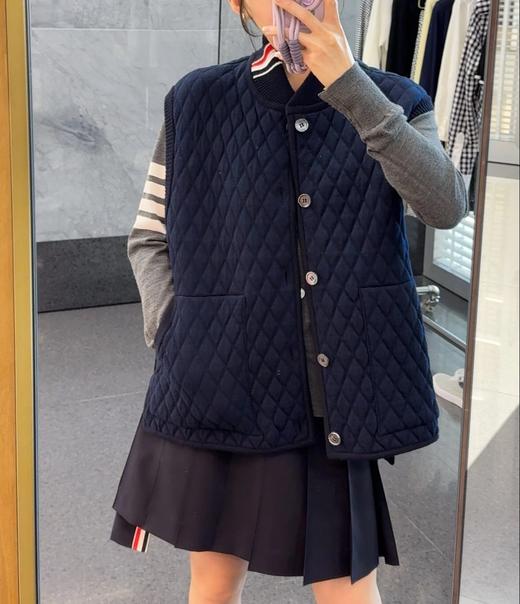 女款羊毛菱形格马甲022 商品图3