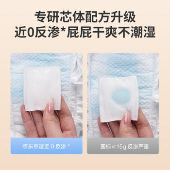 京东京造婴儿纸尿裤 尿不湿 Cloud云柔纸尿裤S码58片 柔软大吸量 商品图0