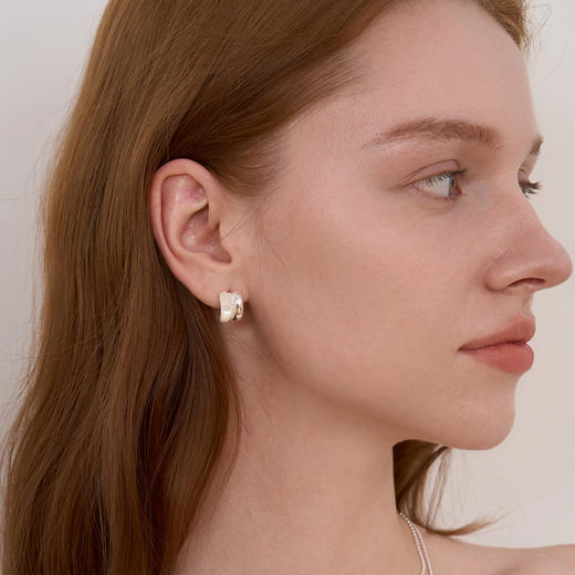 ARSIS｜流光系列 珠光星环耳钉 商品图5