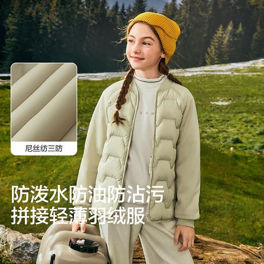 【商场同款】巴拉巴拉童装儿童轻薄羽绒服女童男童2025新款冬三防 商品图3
