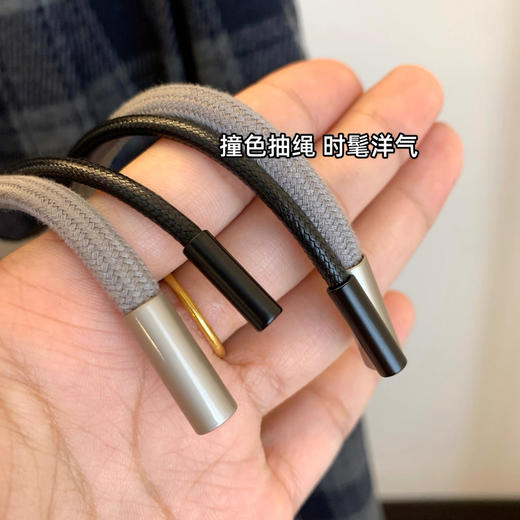 预售！对格工艺！一条过冬~！复古磨毛格纹裤加绒直筒阔腿裤 商品图14