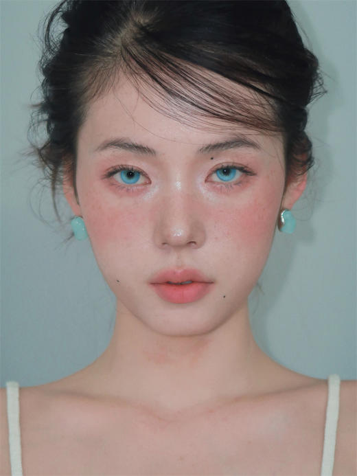 Huohuocon 圣灵玻璃海 日抛直径14.2mm混血美瞳 蓝色 商品图0