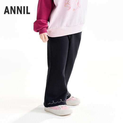 【实体店同款】女童全腰针织夹裤冬季新款安奈儿童装XG546012 商品图2