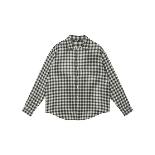 oneup法兰绒格子长袖衬衫外套（男女同款） 商品图6