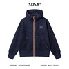 WT263SDSA男士秋冬新款痞帅男装潮牌撞色拉链立领连帽卫衣百搭开衫外套 商品缩略图1
