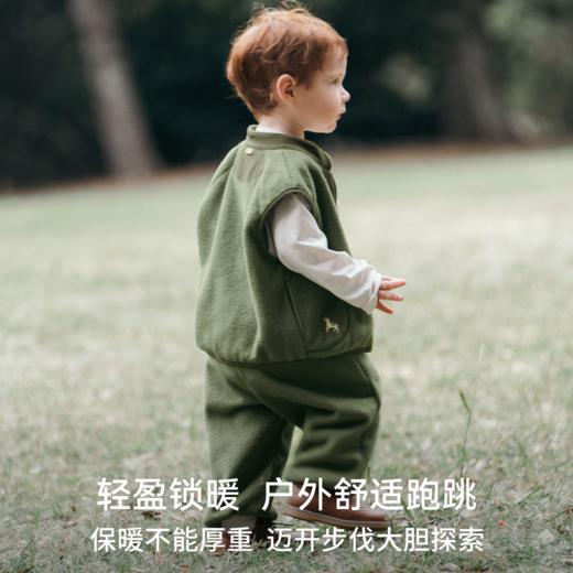 【宝宝服饰】嫚熙童装2025长裤抗静电摇粒绒长裤男女童外出百搭儿童休闲裤春秋 商品图3