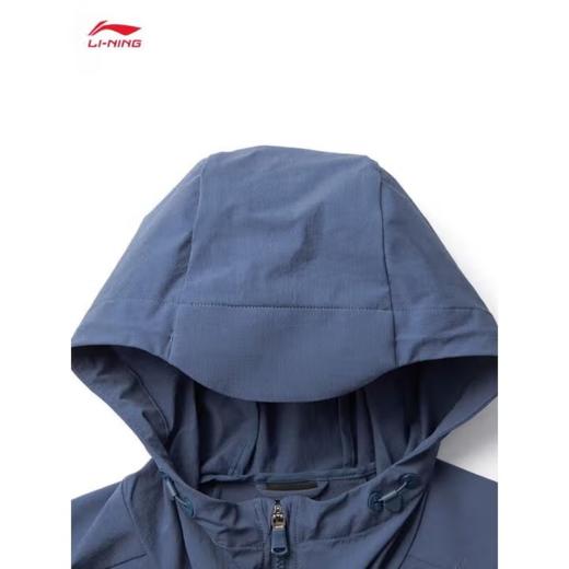 李宁男子2025春秋休闲连帽运动夹克外套AFDV675-10 商品图2