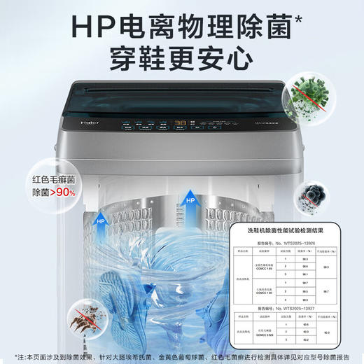 海尔（Haier）洗衣洗鞋机全自动洗脱一体机家用大容量刷鞋机懒人神器一级能效洗袜子地垫 一投即洗免拆鞋带 8kg大容量丨16分钟速洗丨可洗2-6双 T565 商品图4