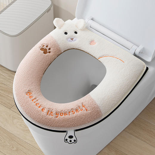 【满屋飘香❗️拉链款马桶垫】自带香味的马桶套，柔软亲肤，舒适透气，PU材质防水防潮，密尺拉链，拉链顺滑，家用坐便器套四季通用防水冬季加厚可水洗垫子圈QQ 商品图5