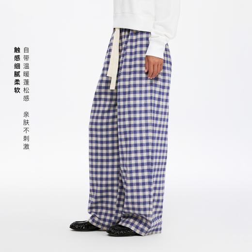 oneup法兰绒格子长裤（男女同款） 商品图2