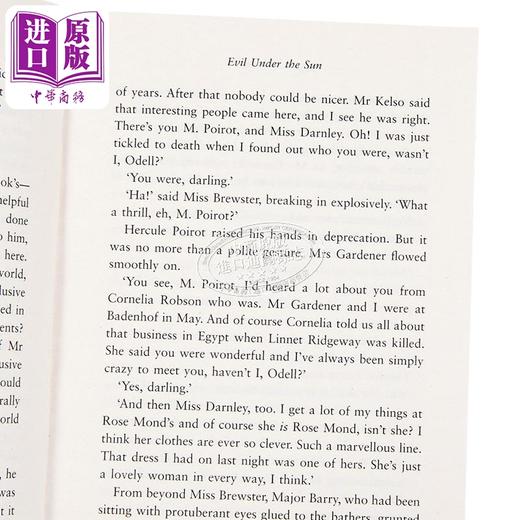 预售 【中商原版】阿加莎系列 阳光下的罪恶 波洛 Poirot  Evil Under the Sun 经典悬疑惊悚小说 商品图5