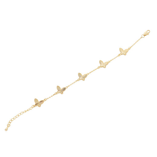 【东方系列】三彩2025新款国风流光蝴蝶手链车花纹理简约精致时尚 商品图2