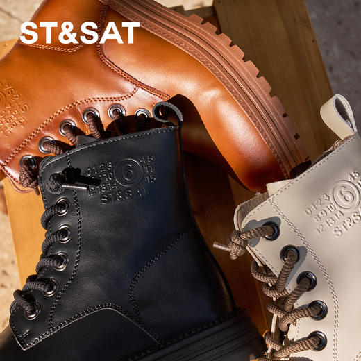 【童鞋】星期六英伦学院风女童马丁靴SSC3196L4P 商品图2