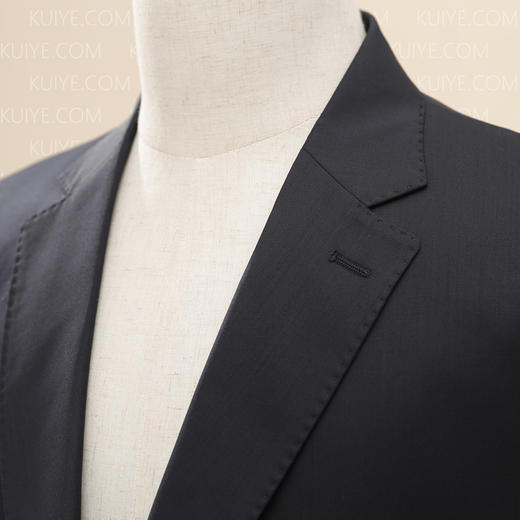 【福天华】高品质新式寿衣男西服“福安万代”（蓝色）百年工艺寿服 商品图2