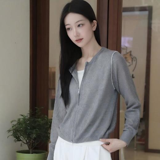 SUSX设计师款双拉链羊毛开衫（下单3-7天发货） 商品图1