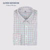 占姆士羊毛混纺衬衫男免烫中青年商务格纹保暖衬衣棉秋冬厚款 商品缩略图2