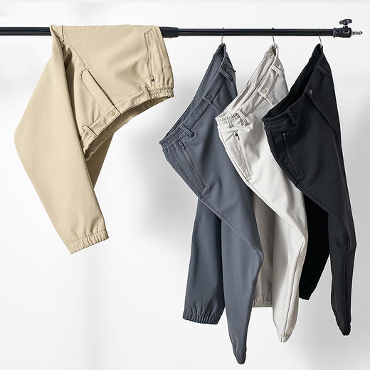 LUCKY DEER幸运鹿情侣款多功能加绒防水软壳裤 商品图2