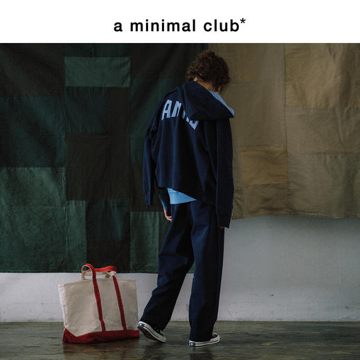 a minimal club格纹撞色裤腰直筒休闲卫裤水洗微吊档AM59SP07 商品图2