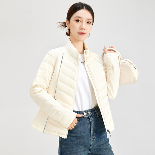 SM 8522白鸭绒超轻薄羽绒服轻便修身保暖短款外套 商品图1