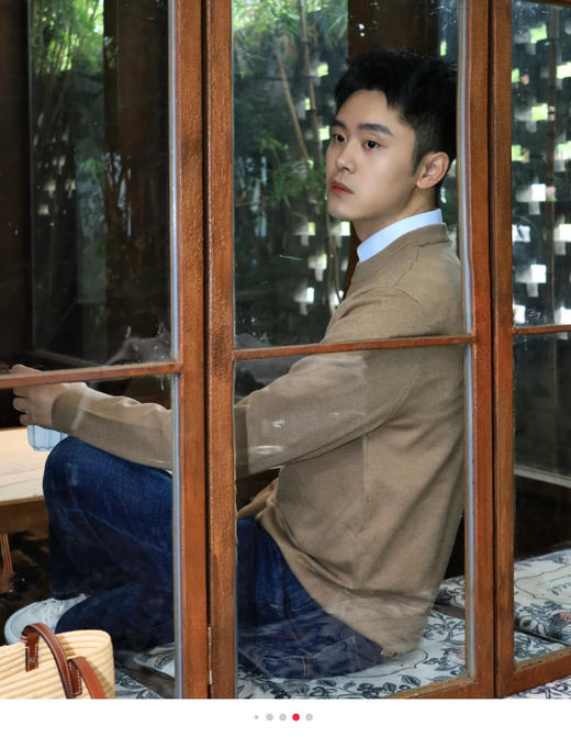 王一博同款双面鳄鱼巴素兰工艺羊毛毛衣102106 商品图8