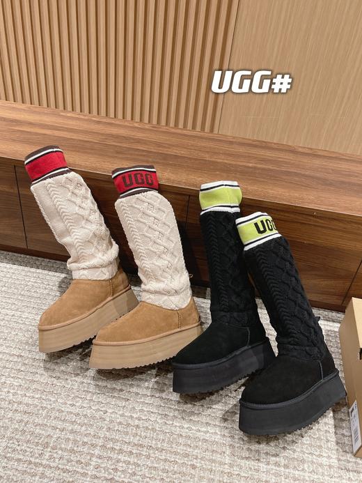 𝐔𝐆𝐆 宋妍霏同款〰️高筒毛线筒新增高厚底长靴(XR) 商品图2