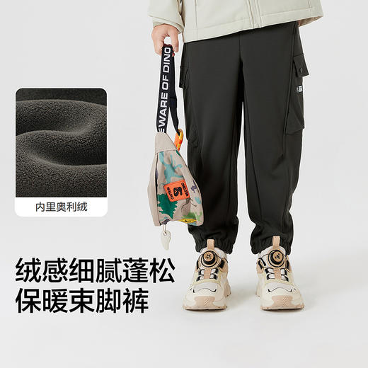 【商场同款】巴拉巴拉童装儿童裤子男童加绒长裤2025冬新款束脚裤 商品图3