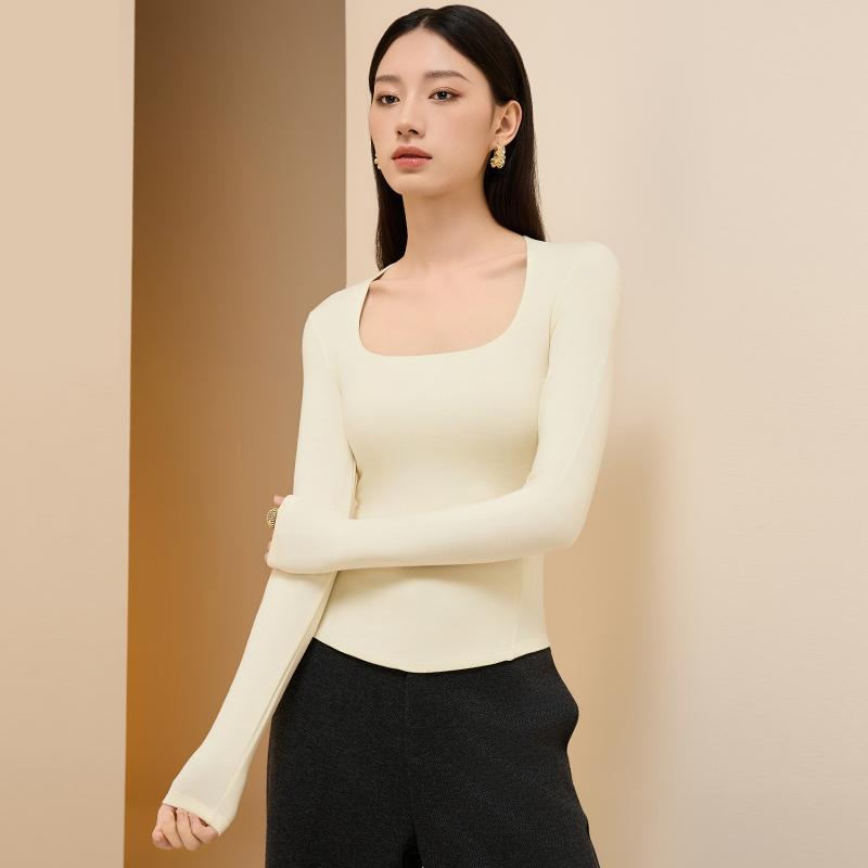 秋冬10A级抑菌德绒打底内衣背心 玻尿酸保湿 一穿即敷 免穿抗静电内衣打底 无痕绵羊毛发热防寒打底背心