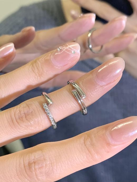 卡蒂罗KADER 心动循环情侣对戒 经典莫比乌斯环爱有引力原创小众开口可调节设计 简约时尚几何设计永恒的爱 商品图10